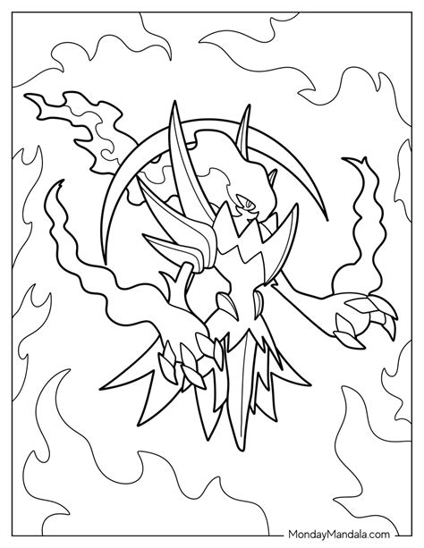 Legendary Pokémon Coloring Pages