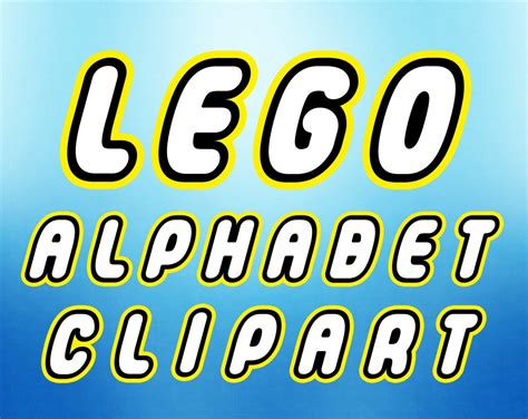 Lego Font Activity Printable