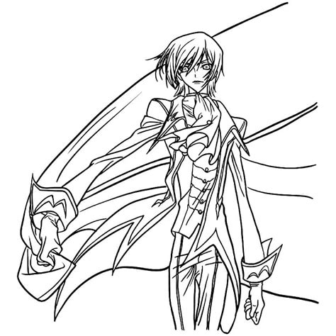 Lelouch vi Britannia Coloring Page