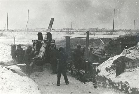 A photo of Soviet soldiers during the Battle of Leningrad