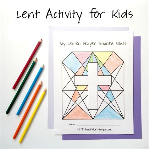 Lent worksheets for children to print