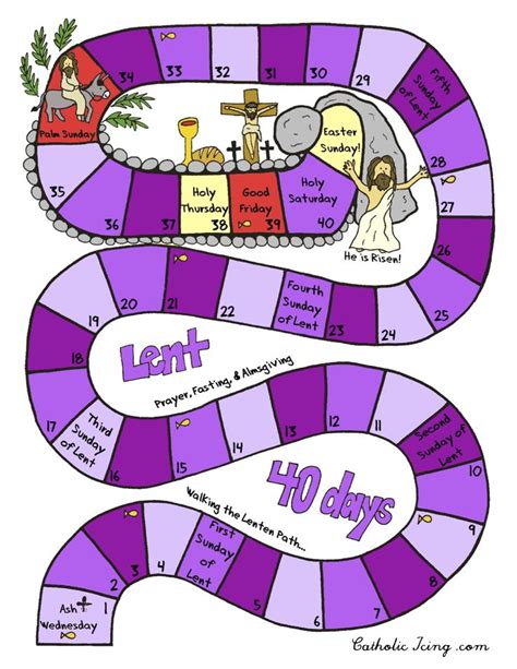 Lent worksheets for Christian to print