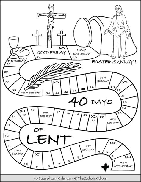 Lent worksheets for teens to print