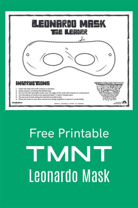 Leonardo Mask Template