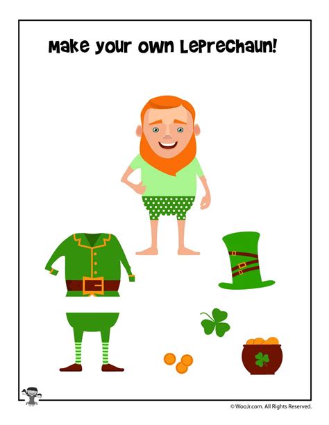 Leprechaun activities illustration