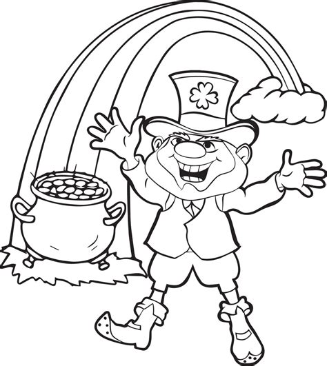 Leprechaun Coloring Pictures for Kids