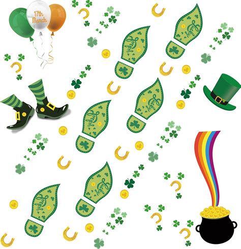 leprechaun footprint decals