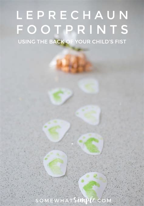 Leprechaun Footprints Activity for Kids Fun