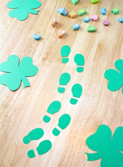 Leprechaun Footprints Template for St. Patrick's Day Fun