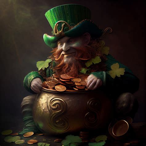 Leprechaun with a Pot of Gold