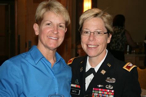 A photo of a female soldier in a leadership role