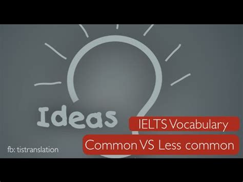 Examples of less common words