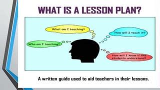 The importance of lesson planning in education