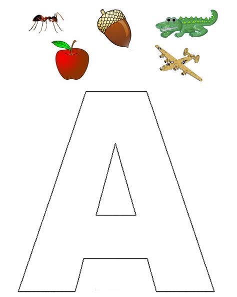 Letter A Collage Activity