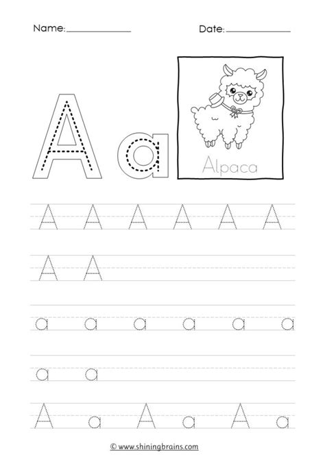 Letter A Tracing Relay Activity