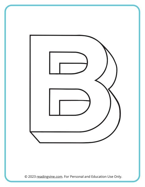 A happy child coloring a letter B page