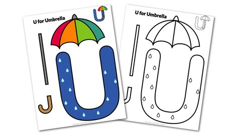 Letter U Craft Printables for Preschoolers