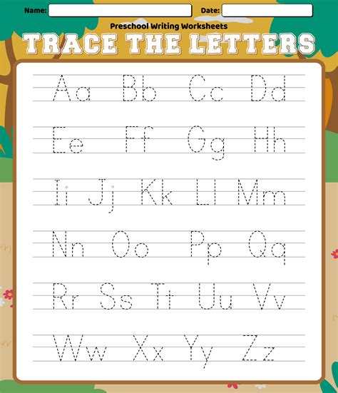 Letter Worksheets for Kids