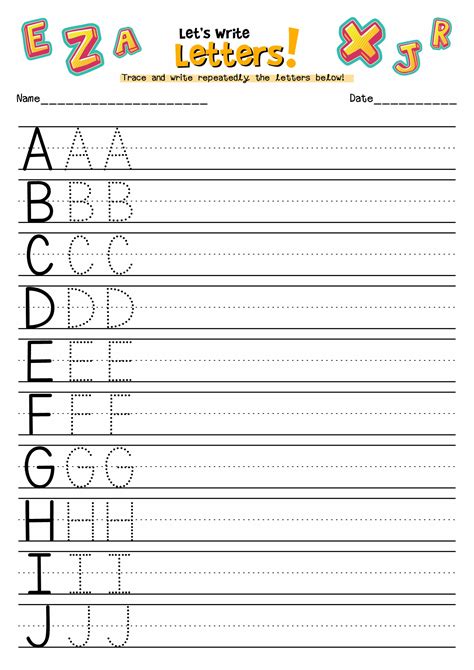 Letter Writing Worksheets