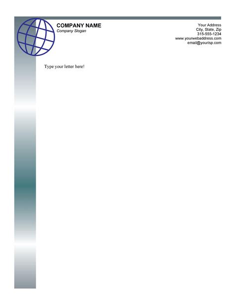 Letterhead Template Example 2