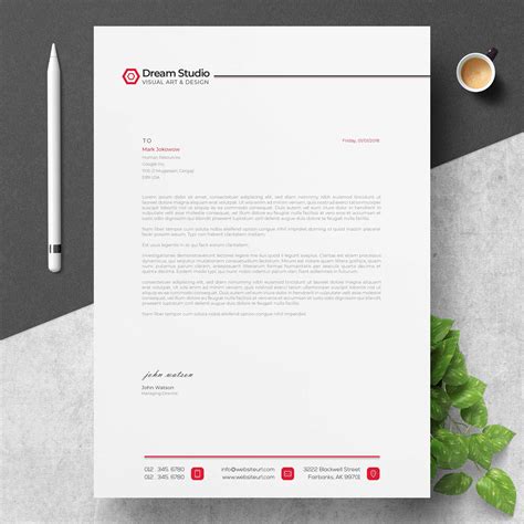 Letterhead template inspiration