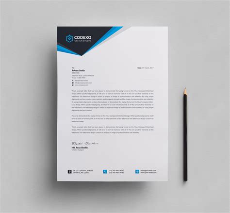 Saving letterhead template