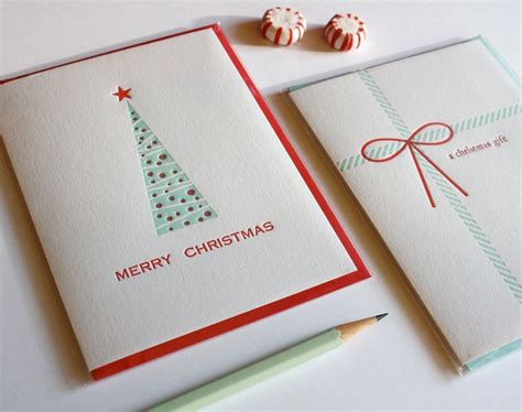 Letterpress Xmas card designs