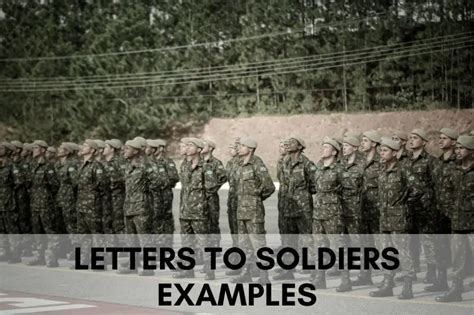 Examples of letters to troops