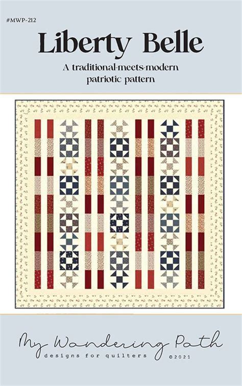 Liberty bell quilt pattern for printing