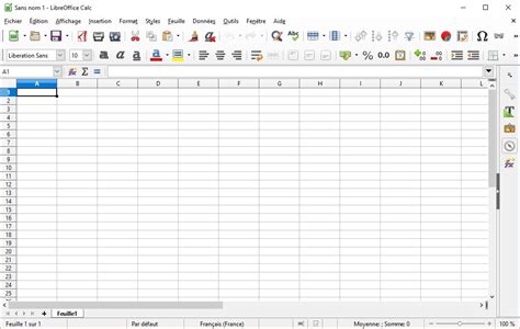 LibreOffice Calc Interface