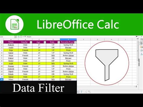 LibreOffice Calc Filtering