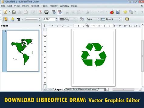 LibreOffice Draw Vector Graphics Editor