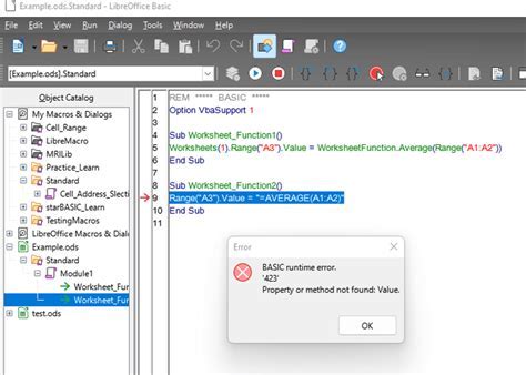 LibreOffice Macro File Renaming Methods