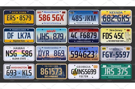 License Plate Template Design