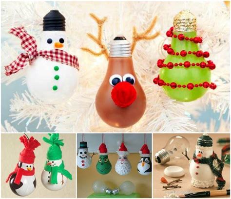 Light Bulb Christmas Decorations Ideas