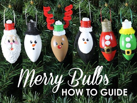 Light Bulb Christmas Decorations Ideas