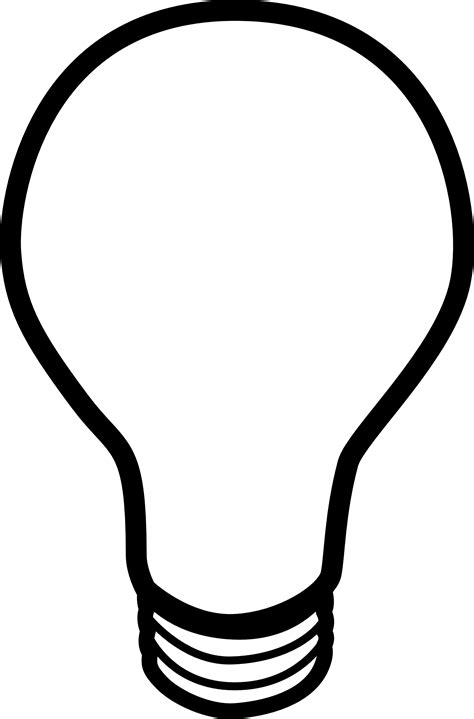 Light bulb printable templates