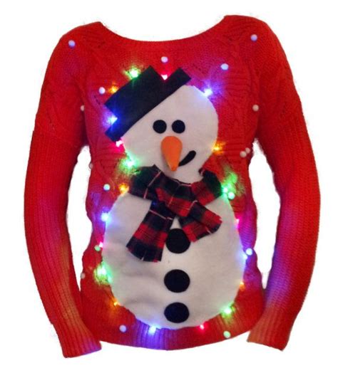 Light-Up Snowman Sweater