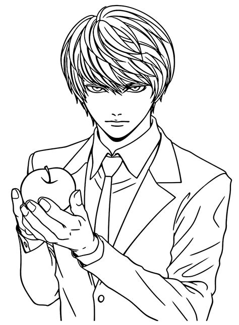 Light Yagami Coloring Page