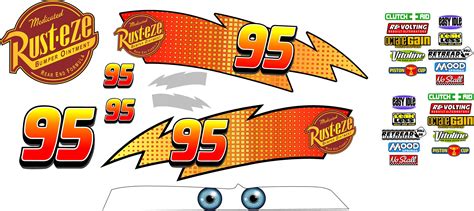 Lightning McQueen decals for printing