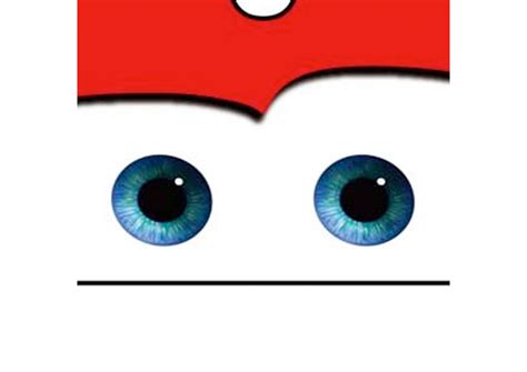 Lightning McQueen Eyes Craft Templates