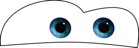 Lightning McQueen Eyes Template 5