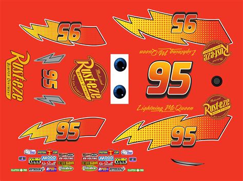 Lightning McQueen printable decals