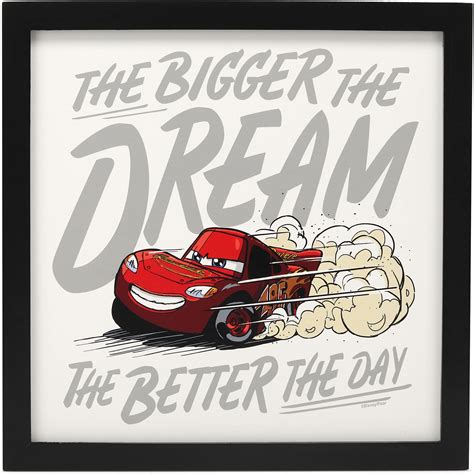 Speed-themed Lightning McQueen wall art