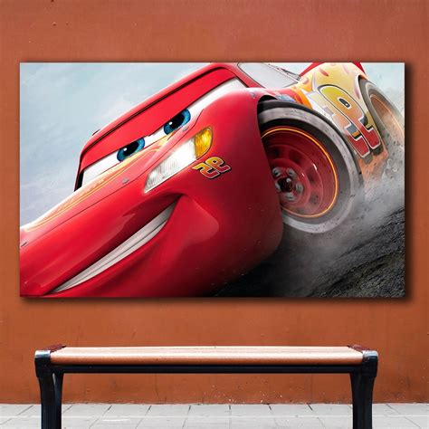 Lightning McQueen speed wall art