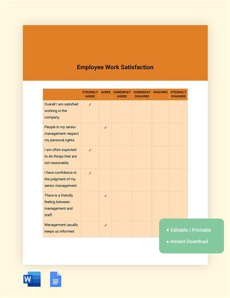 Likert Scale Template Google Docs