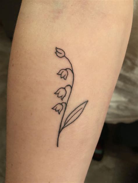 Lily of the valley tattoo design