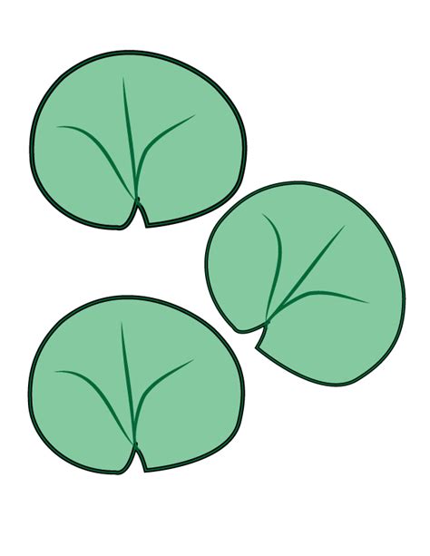 Lily Pad Cut Out Templates