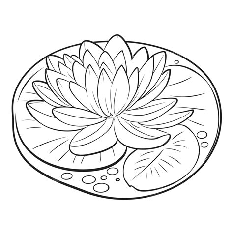 Lily Pad Printable Coloring Pages