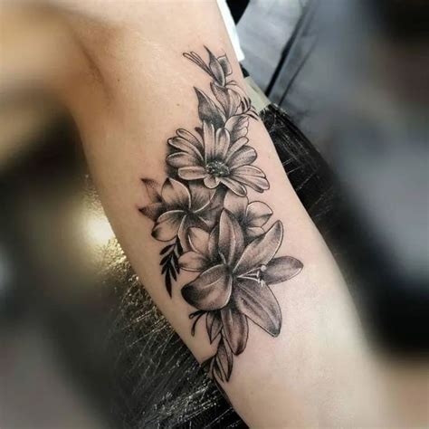 Lily Shoulder Tattoo Design